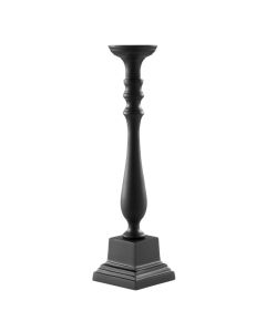 LE COQ Stylos Candelabro 1 Fiamma nero matt 12,5x12,5 cm H. 48,5 cm