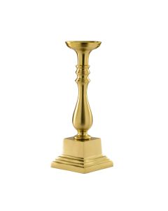 LE COQ Stylos Candelabro 1 Fiamma oro matt 12,5x12,5 cm H. 43,5 cm