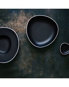 LE COQ Persephone Porta bacchette nero matt con filo bianco