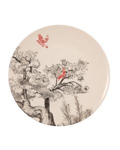 LE COQ PORCELAINE Kerasia Piatto piano color avorio 30,5 cm - Confezione da 3 pezzi