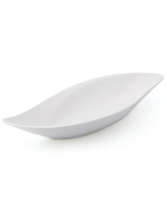 LE COQ Febe Coppa foglia color avorio 36x15 cm H. 6 cm