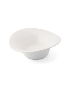 LE COQ Febe Coppa petalo rotonda color avorio D. 18 cm H. 6 cm