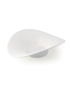 LE COQ Febe Coppa petalo ovale color avorio 30x25 cm H. 7,5 cm