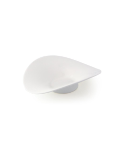 LE COQ Febe Coppa petalo ovale color avorio 18x14,5 cm H. 5,5 cm