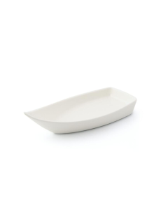 LE COQ Dyonisio Barchetta Finger Food color avorio 12,5x5,5 cm H. 4 cm