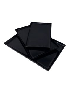 ILSA Vassoio rettangolare nero "Lullaby"