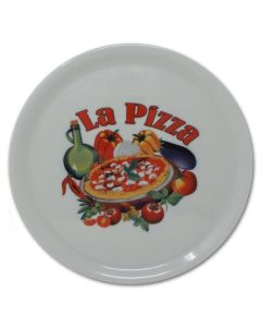SATURNIA Napoli Piatto Pizza decorato XB6 cm 31 - Confezione da 6 pezzi