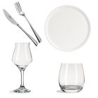 Kit Pizzeria 12 Coperti piatti bicchieri posate