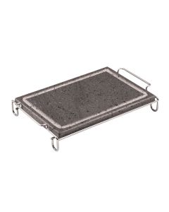 ILSA Piastra lavica Invito con stand in acciaio inox cm 20x30