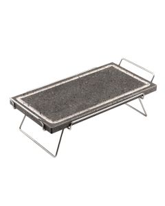 ILSA Piastra lavica Invito con stand ripiegabile in acciaio inox cm 19x37
