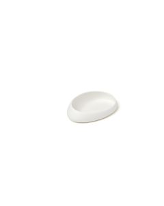 COMAS Piattino Plaisir bianco cm 12,4x8 - Confezione da 6 pezzi