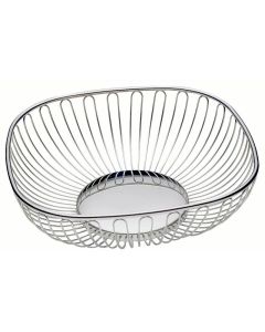 ILSA Cestino In Filo Quadro Cm 20X20 Acciaio Inox 18/10