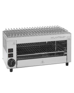 Milantoast Tostiera profesionale in Acciaio Inox a 3 posti con elementi in quarzo