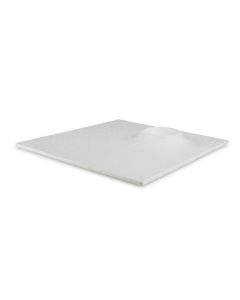 Frescura Piatto Quadro mod. Arte cm 28 Magnesio Matt bianco in porcellana - Confezione da 4 pezzi