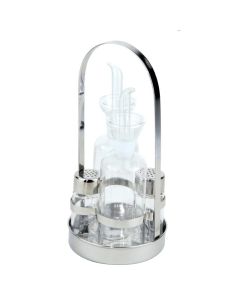 ILSA Stand Olio-Aceto e Sale-Pepe Set 4Pz Easy A. Inox