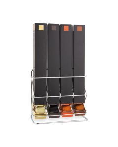 ILSA Porta capsule per 4 astucci Nespresso in acciaio cromato