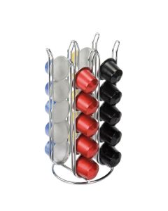 ILSA Porta capsule per 20 capsule Nespresso in acciaio cromato