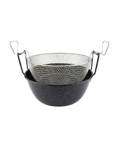 ILSA Friggitrice C/Cestello D.36 Ferro Smalt.-Nichelato