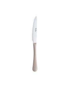PINTINOX Stresa Colour Coltello multiuso in acciaio lucido manico tortora - Confezione da 6 pezzi