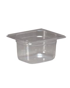Inox Macel Vasca in Policarbonato trasparente GN 1/4 cm 26,5x16,2 diverse altezze