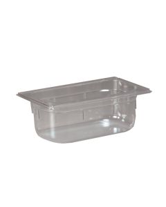 Inox Macel Vasca in Policarbonato trasparente GN 1/4 cm 26,5x16,2 diverse altezze