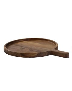 Bisetti Smart Table Tagliere tondo CM38x28 in acacia con manico
