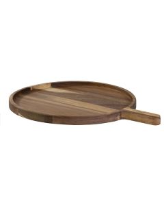 Bisetti Smart Table Tagliere tondo CM44x34 in acacia con manico