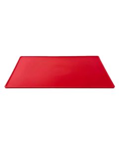 MC Ristorazione Tagliere da cucina Flessibile professionale Rosso con bordo 50x30 cm
