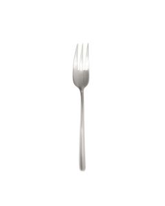 PINTINOX Sky Forchettina frutta e dessert 3 rebbi colore acciaio satinato - Confezione da 12 pezzi