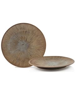 Frescura Tai Piatto Piano con decoro colore Terra 26,5 cm - Confezione 6 pezzi