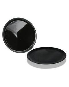 PIATTO PIANO CM 26 POKE GLAZE NERO - confezione da 6 pezzi