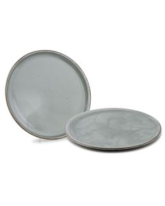 PIATTO PIANO CM 26 POKE GREY PUNTINATO - confezione da 6 pezzi