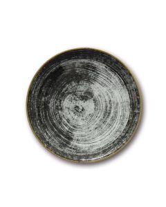 SATURNIA Siviglia Piatto Piano cm 28 color Black Round - Confezione da 6 pezzi
