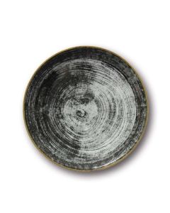 SATURNIA Siviglia Piatto Frutta e Dessert cm 21 color Round Black - Confezione da 12 pezzi