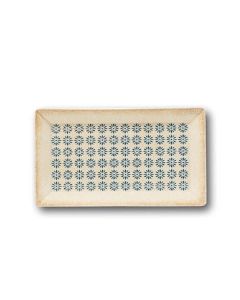 PIATTO PIANO RETTANGOLARE CM 26 X 15 TABLE KIMI di SATURNIA - confezione da 10 pezzi