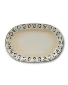 PIATTO PIANO OVALE CM 33 TABLE ROMA di SATURNIA - confezione da 10 pezzi