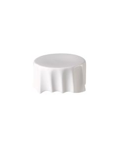 Medri Plisse' Podio in porcellana mod. 24627 diametro 7,5 cm altezza 4 cm - Confezione da 6
