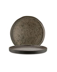 LE COQ Phobos Piatto Pane marrone puntinato ruggine 15 cm - Confezione 6 pezzi