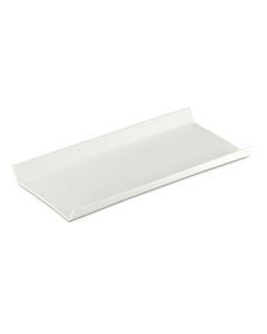 LE COQ Aphros Vassoio rettangolare gourmet bianco lucido/matt cm 30,5x15 - Confezione 4 pezzi