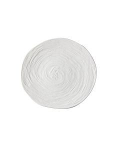 TABLE TOP Matrix Piatto presentazione bianco con decoro in rilievo cm 20,5 - Conf. 6 pz.