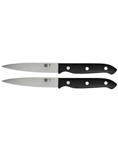 Tognana Tex Mex set 2 coltelli Bistecca Wood lama dritta acciaio inox 18/10 - Confezione da 2 pezzi