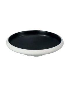EFAY Taiji Piatto fondo nero in melamina cm 24,5x24,5x6
