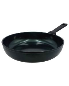 Agnelli AlBlack Elite Padella antiaderente ceramico svasata alta 1 manico soft touch 28 cm