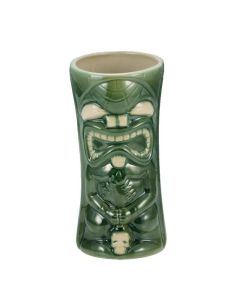 ILSA Tiki mug maori verde in ceramica 60 cl - Confezione da 6 pezzi