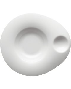 PORVASAL Piatto White Fondo Ovo - Confezione da 1 pezzo