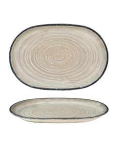 SATURNIA Roma Piatto Ovale linea Tellus CM 33x22 - confezione da 10 pezzi