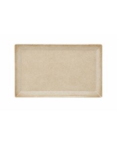SATURNIA Piatto Reattangolare Kimi cm 26x15 Sand - Confezione da 10 pezzi