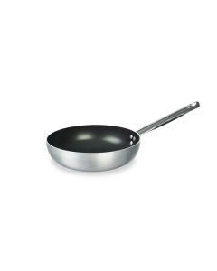AGNELLI Padella Svasata Alta Alluminio Antiaderente 1 Manico Inox