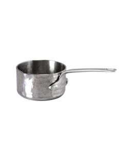 Agnelli Casseruola alta con beccuccio 1907 in Aluinox 3ply martellato cm 12