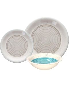 TOGNANA Louise Aurora Set 18 pezzi piatti decorati